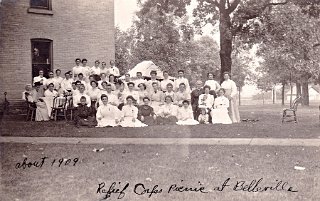 Womens Relief Corps Picnic at Belleville, about 1909.